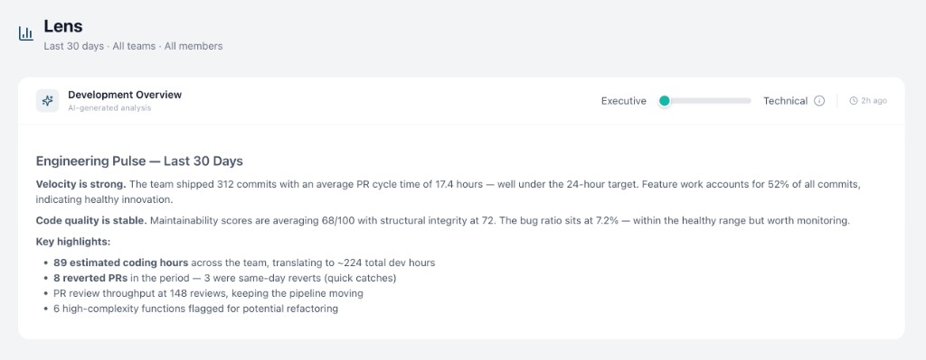 AI-generated development overview